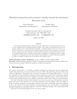 Skorohod Integration and Stochastic Calculus Beyond the Fractional Brownian Scale
