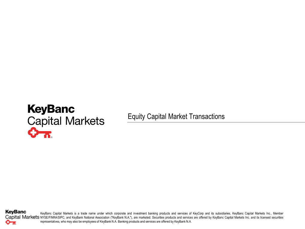 Keybanc Capital Markets