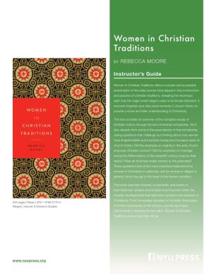 NYUPRESS Women in Christian Traditions