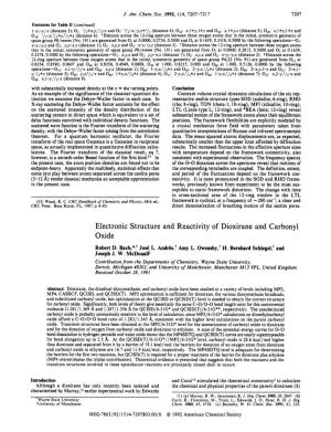 Electronic Structure and Reactivity of Dioxirane and Carbonyl Oxide