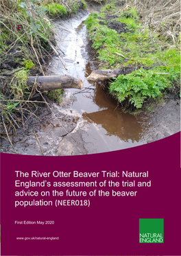 The River Otter Beaver Trial: Natural England’S Assessment of the Trial and Advice on the Future of the Beaver Population (NEER018)