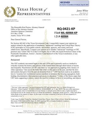 RQ-0421-KP Attention Opinion Committee P.O
