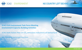 ICAO EUR Environment Task Force Meeting Environment Capacity Building Activities