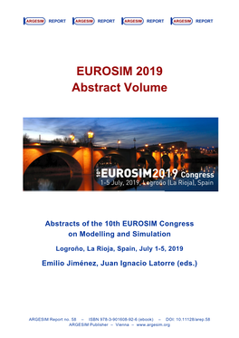 EUROSIM 2019 Abstract Volume, Logroño, La Rioja, Spain, July 1–5, 2019