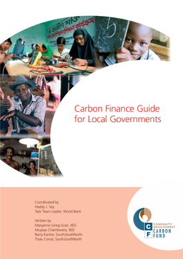 Carbon Finance Guide for Local Governments