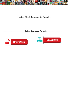Kodak Black Transportin Sample