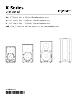 K Series User Manual