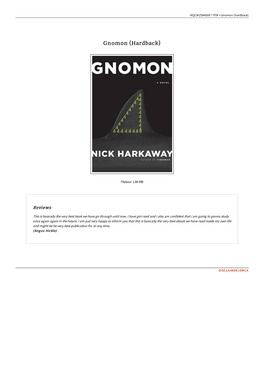 Read Kindle \ Gnomon (Hardback)