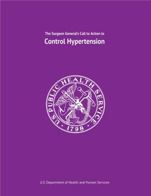 The Surgeon General's Call to Action to Control Hypertension