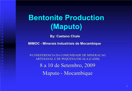 Project of Bentonite