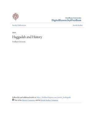 Haggadah and History Fordham University