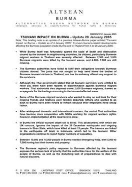 Tsunami Impact on Burma