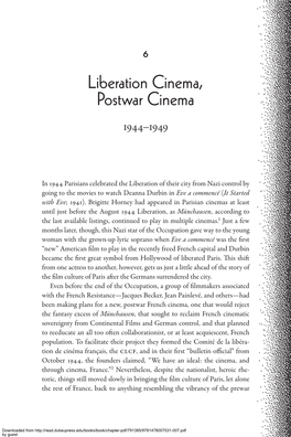 Liberation Cinema, Postwar Cinema