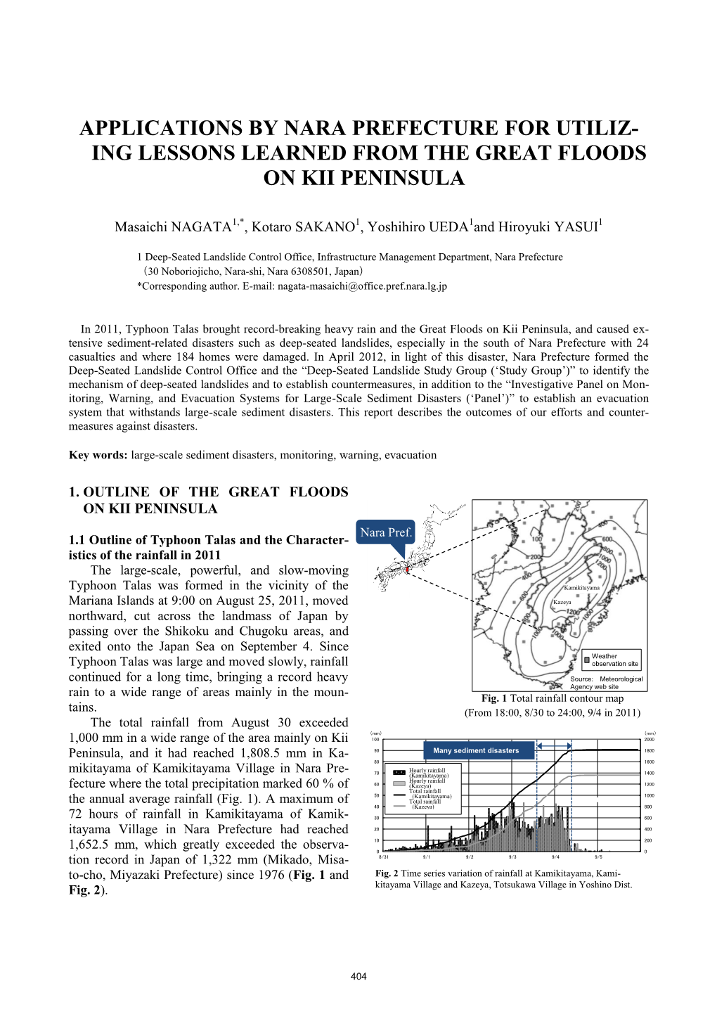 Manuscript Preparation for the English Journal of the Japan Society of Erosion Control Engineering