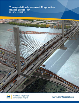 Transportation Investment Corporation Revised Service Plan 2013/14 – 2015/16