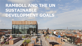 Ramboll and the Un Sustainable Development Goals