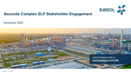 Secunda Complex SLP Stakeholder Engagement