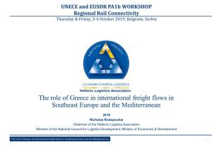 The Role of Greece in International Freight Flows in Southeast Europe and the Mediterranean