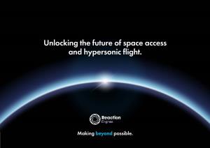 Unlocking the Future of Space Access and Hypersonic Flight
