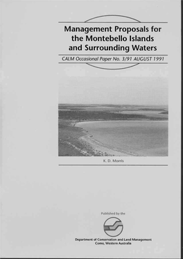 Management Proposals for and Surrounding Waters