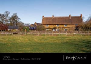 Hill Farm Shenington | Banbury | Oxfordshire | OX15 6NP