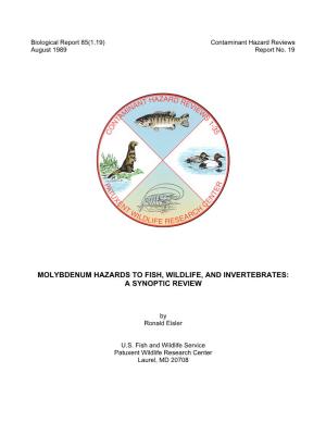 Molybdenum Hazards to Fish, Wildlife, and Invertebrates: a Synoptic Review