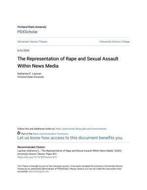 The Representation of Rape and Sexual Assault Within News Media