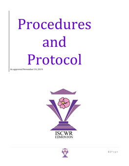Procedures & Protocols