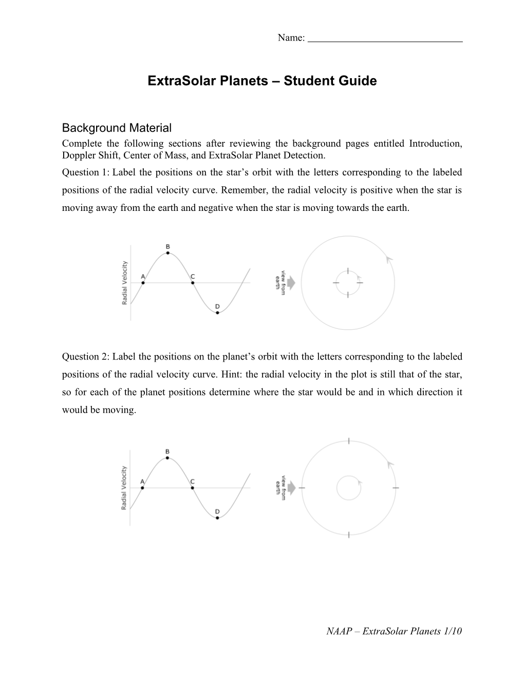 Eclipsing Binary Simulator Student Guide