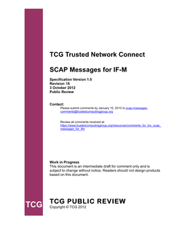 4 SCAP Messages for IF-M Specification