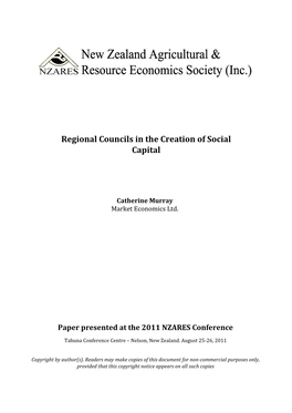 Economics Policy and Regional Councils