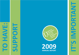 Annual Report for 2009