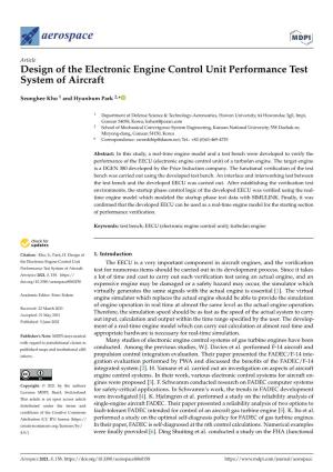 Design of the Electronic Engine Control Unit Performance Test System of Aircraft