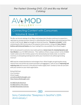 Connecting Content with Consumers Volume 8 Issue 11