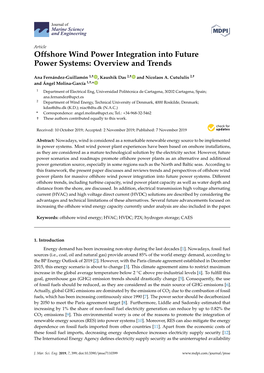 Offshore Wind Power Integration Into Future Power Systems: Overview and Trends