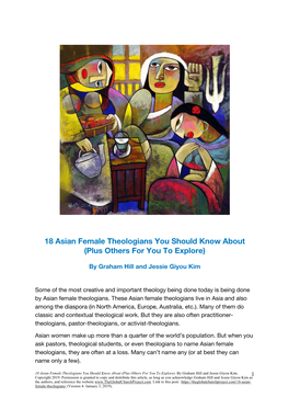 18 Asian Female Theologians You Should Know About (Plus Others for You to Explore)