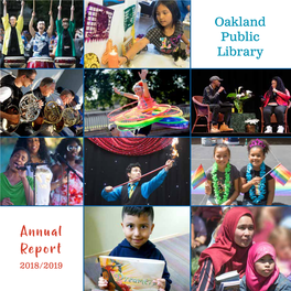 Annual Report 2018/2019 COVER PHOTOS and PHOTO ABOVE: DOUG ZIMMERMAN COVER PHOTO, 1ST ROW, 2ND PHOTO: TINA AITYAN 2 Letter from the DIRECTOR