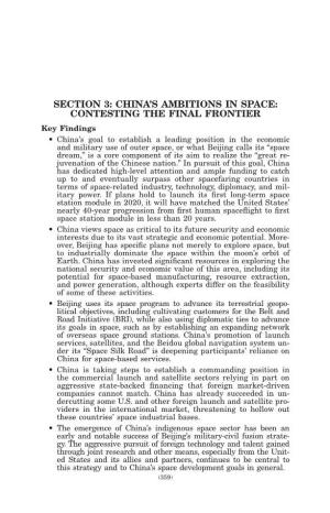 China's Ambitions in Space