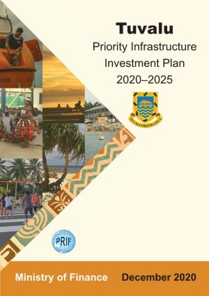 Tuvalu Priority Infrastructure Investment Plan 2020–2025