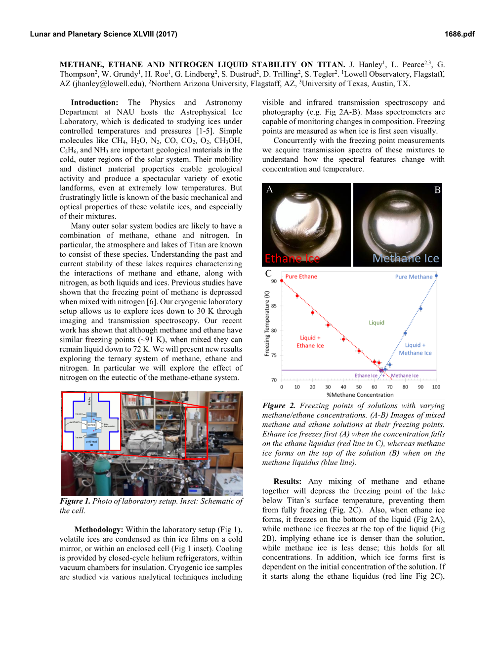 Methane Ice Ethane