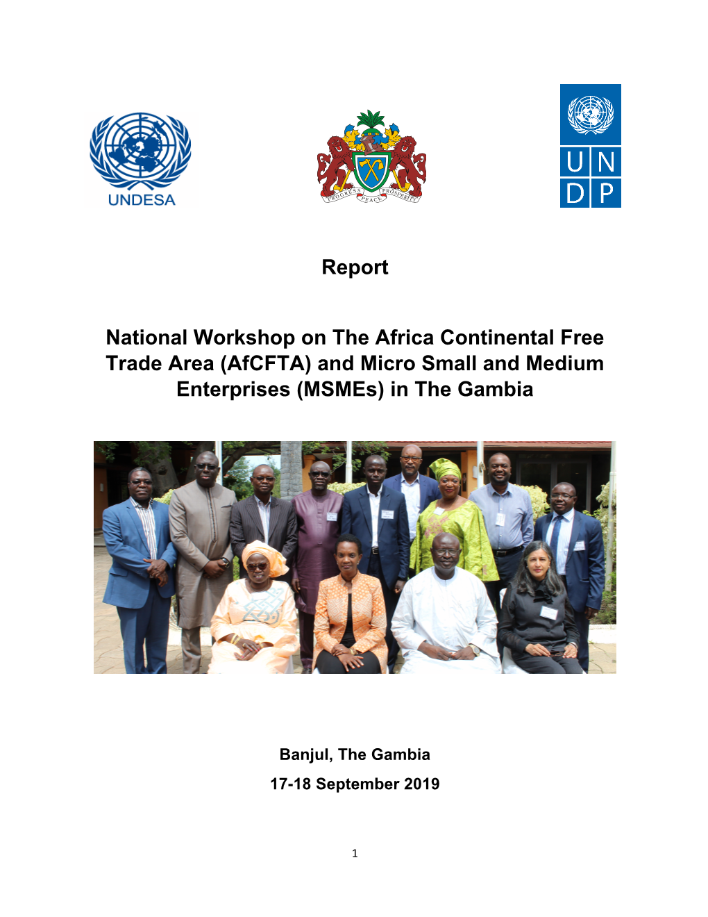 Report of the Afcfta and MSME S Workshop. Final2.Pdf