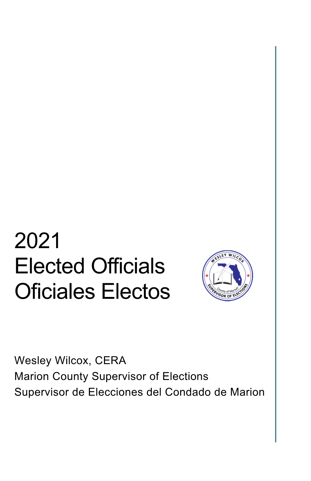 2021 Elected Officials Oficiales Electos