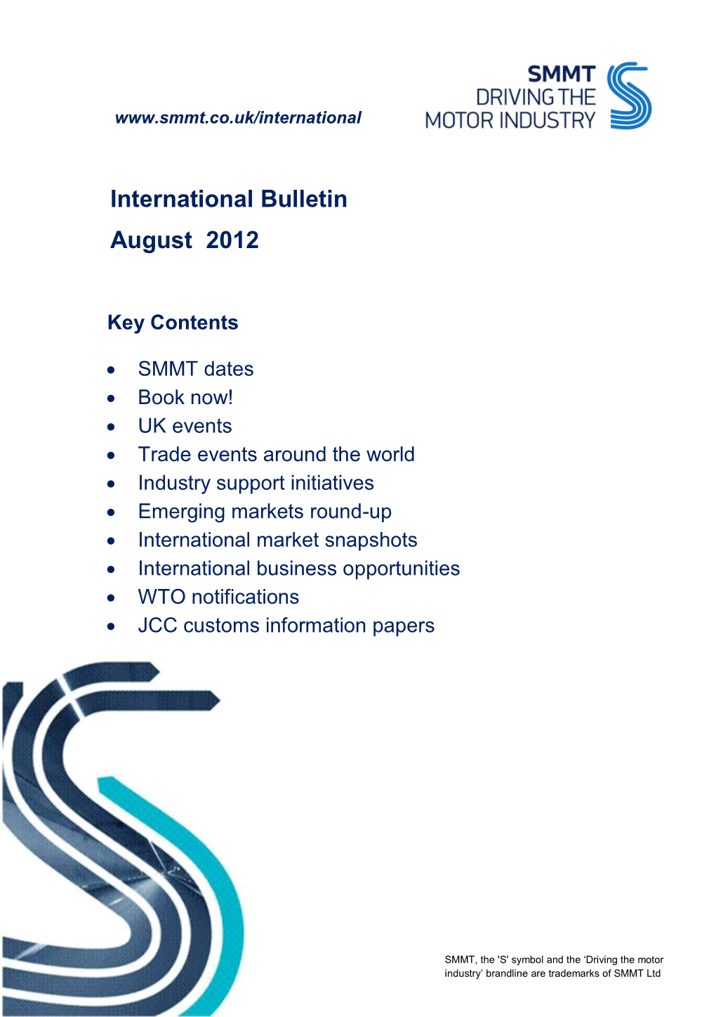 International Bulletin August 2012