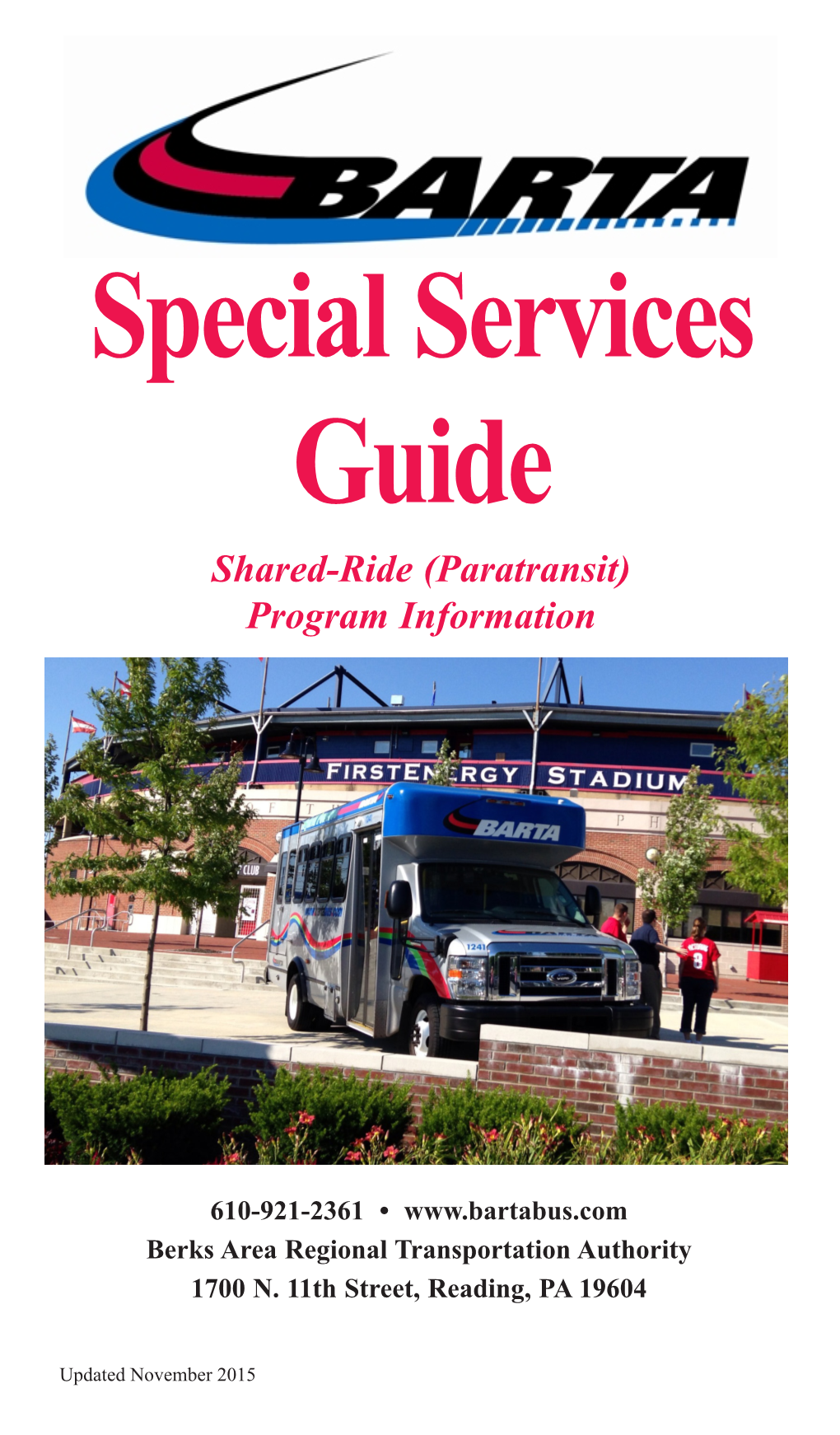 Special Services Guide Shared-Ride (Paratransit) Program Information