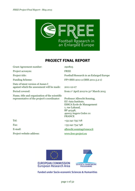 FREE (290805) Final Scientific Report