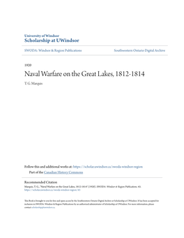 Naval Warfare on the Great Lakes, 1812-1814 T