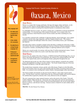 About Mexico About Oaxaca