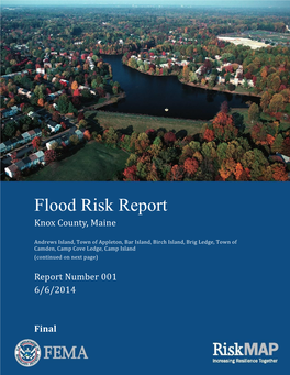 Flood Risk Report Template Final Revised Draft