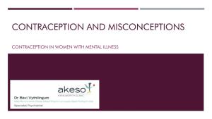 Contraception and Misconceptions