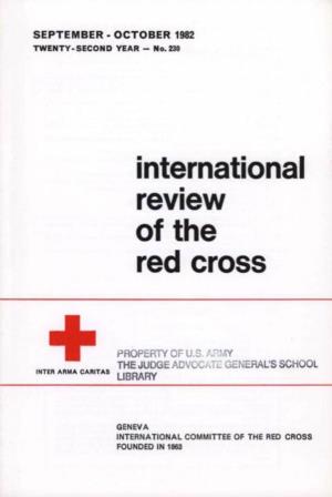 International Review of the Red Cross, September-October 1982